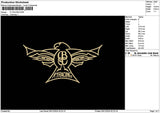 Eagleoutline 03 Embroidery File 6 sizes
