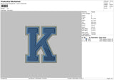 K Embroidery File 4 size