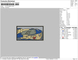 Kakashi Rectangle Embroidery File 4 size