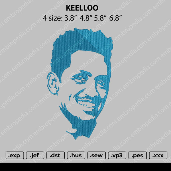 Keelloo Embroidery File 4 size