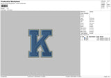 K Embroidery File 4 size