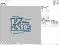 Kaos Embroidery File 4 size