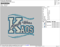 Kaos Embroidery File 4 size