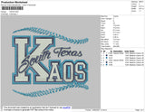 Kaos Embroidery File 4 size