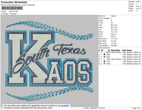 Kaos Embroidery File 4 size