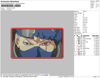 Kakashi Eyex Embroidery File 7 size