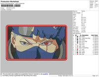 Kakashi Eyex Embroidery File 7 size