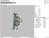 Kakashi Hatake V2 Embroidery File 4 sizes