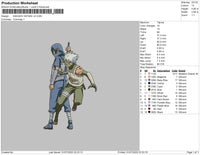 Kakashi Hatake V2 Embroidery File 4 sizes