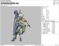 Kakashi Hatake V2 Embroidery File 4 sizes