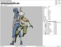 Kakashi Hatake V2 Embroidery File 4 sizes