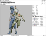 Kakashi Hatake V2 Embroidery File 4 sizes
