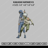 Kakashi Hatake V2 Embroidery File 4 sizes