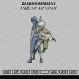 Kakashi Hatake V2 Embroidery File 4 sizes