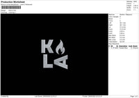 Kalatext Embroidery File 6 sizes
