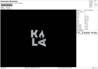 Kalatext Embroidery File 6 sizes