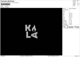 Kalatext Embroidery File 6 sizes