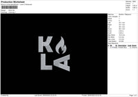 Kalatext Embroidery File 6 sizes