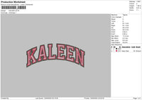 Kaleen Embroidery File 5 sizes
