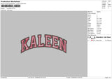 Kaleen Embroidery File 5 sizes