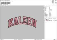 Kaleen Embroidery File 5 sizes