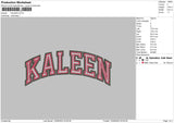 Kaleen Embroidery File 5 sizes
