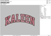 Kaleen Embroidery File 5 sizes