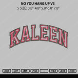 Kaleen Embroidery File 5 sizes