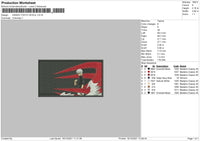 Kaneki Tokyo Ghoul Embroidery File 4 size