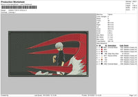 Kaneki Tokyo Ghoul Embroidery File 4 size