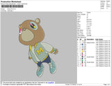 Kanye M Embroidery File 4 size