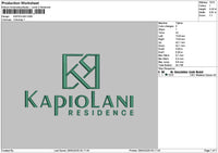 Kapiolanitext Embroidery File 6 sizes