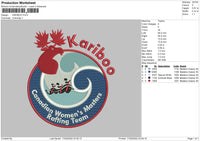 Kariboo Embroidery File 4 size