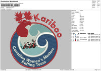 Kariboo Embroidery File 4 size