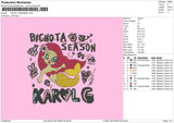 Mermaid K Embroiery File 6 sizes