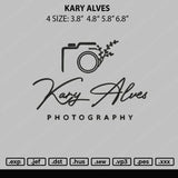 Kary Alves Embroidery File 4 size