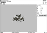Kashtext Embroidery File 6 sizes
