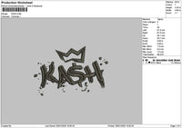 Kashtext Embroidery File 6 sizes