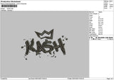 Kashtext Embroidery File 6 sizes