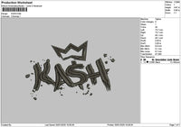 Kashtext Embroidery File 6 sizes