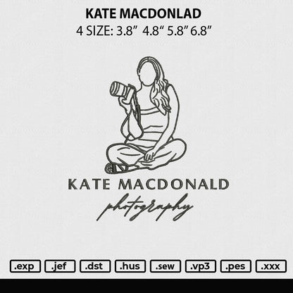 Kate Macdonald Embroidery File 4 size