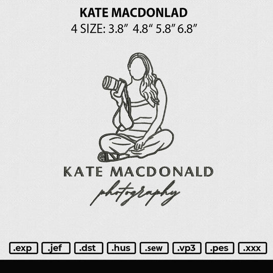 Kate Macdonald Embroidery File 4 size