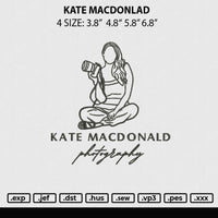 Kate Macdonald Embroidery File 4 size