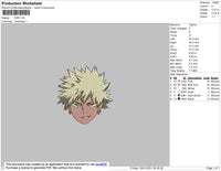 Katsuki Embroidery File 5 size