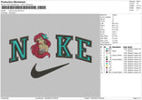 Nike Princess Ariel Embroidery File 4 sizes