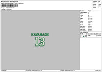 Kavanaghtext Embroidery File 6 sizes