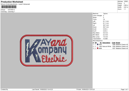 Kayana Embroidery File 6 sizes