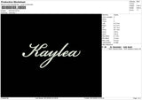 Kaylea Embroidery File 6 sizes