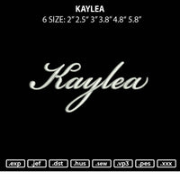 Kaylea Embroidery File 6 sizes
