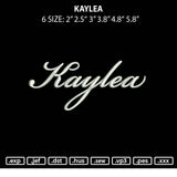 Kaylea Embroidery File 6 sizes